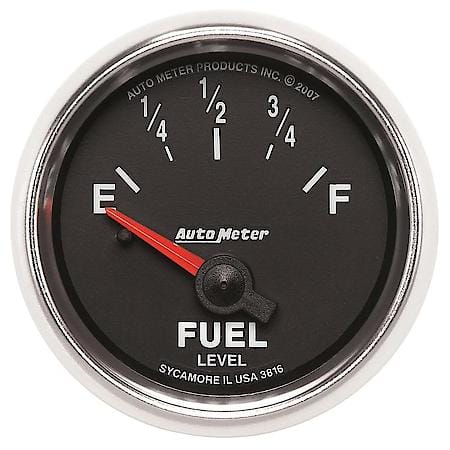 Gauge; Fuel Level; 2 1/16"; 240Oe To 33Of; Electric; Gs