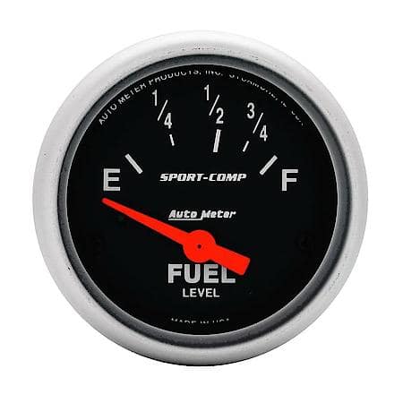 Gauge; Fuel Level; 2 1/16"; 73Oe To 10Of; Electric; Sport-Comp
