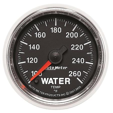 Gauge; Water Temperature; 2 1/16"; 100-260 Deg. F; Digital Stepper Motor; GS