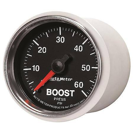 Gauge; Boost; 2 1/16"; 60 PSI; Mechanical; GS