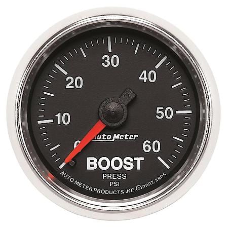 Gauge; Boost; 2 1/16"; 60 PSI; Mechanical; GS