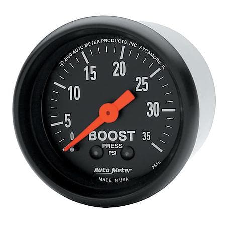 Gauge; Boost; 2 1/16"; 35 PSI; Mechanical; Z-Series