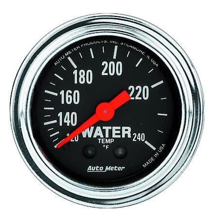 Gauge; Water Temperature; 2 1/16"; 120-240 Deg. F; Mechanical; 12'; Traditional Chrom