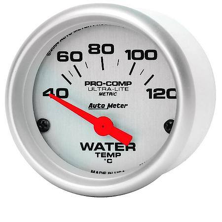Gauge; Water Temperature; 2 1/16"; 40-120Deg.C; Electric; Ultra-Lite