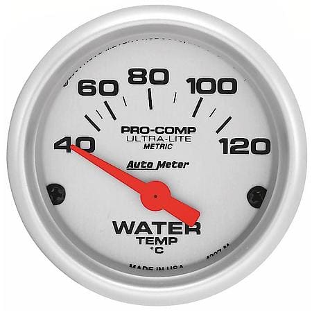 Gauge; Water Temperature; 2 1/16"; 40-120Deg.C; Electric; Ultra-Lite