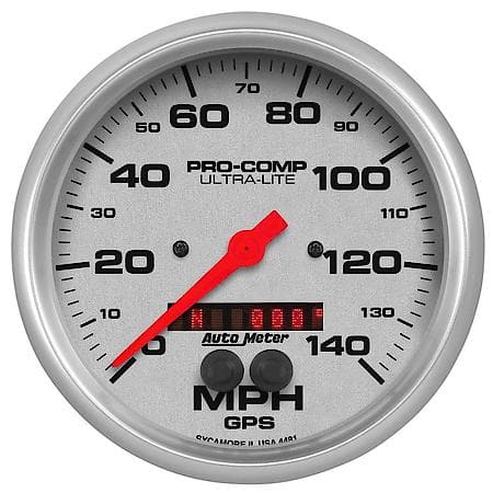 Gauge; Speedometer; 5"; 140MPH; GPS; Ultra-Lite