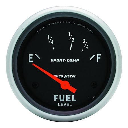 Gauge; Fuel Level; 2 5/8"; 240Oe To 33Of; Electric; Sport-Comp