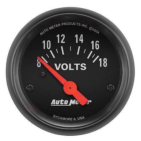 Gauge; Voltmeter; 2 1/16"; 18V; Electric; Z-Series
