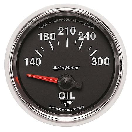 Gauge, Oil Temp, 2 1/16", 140-300  Deg. F, Electric, GS