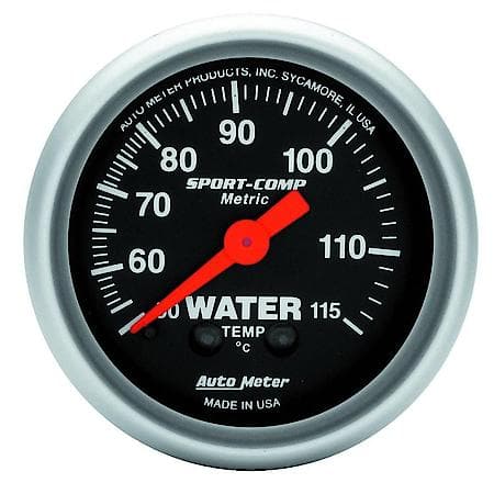 Gauge; Water Temperature; 2 1/16"; 50-115Deg.C; Mechanical; Sport-Comp