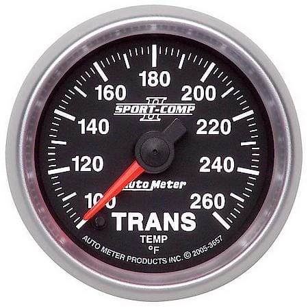 GAUGE; TRANSMISSION TEMP; 2 1/16IN.; 100-260deg.F; DIGITAL STEPPER MOTOR; SPORT-