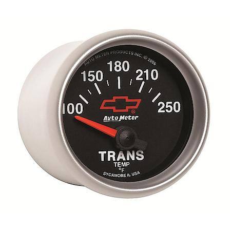 Gauge; Transmission Temperature; 2 1/16"; 100-250 Deg. F; Electric; GM Bowtie Black