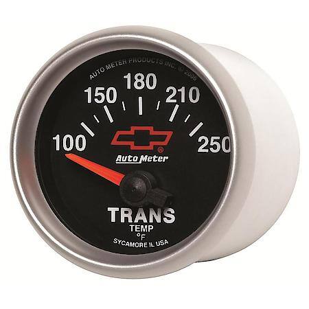 Gauge; Transmission Temperature; 2 1/16"; 100-250 Deg. F; Electric; GM Bowtie Black