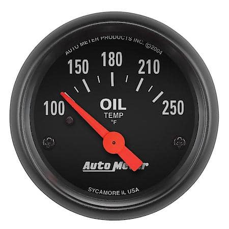 Gauge; Oil Temperature; 2 1/16"; 100-250 Deg. F; Electric; Z-Series