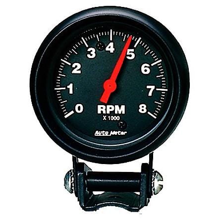Gauge; Tachometer; 2 5/8"; 8K RPM; Pedestal; Z-Series