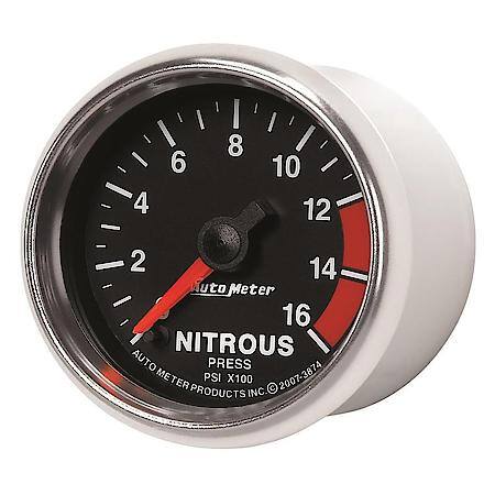Gauge; Nitrous Pressure; 2 1/16"; 1600 PSI; Digital Stepper Motor; GS