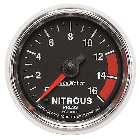 Gauge; Nitrous Pressure; 2 1/16"; 1600 PSI; Digital Stepper Motor; GS