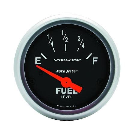 Gauge; Fuel Level; 2 1/16"; 240Oe To 33Of; Electric; Sport-Comp