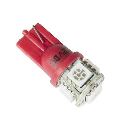 LED Bulb; Replacement; T3 Wedge; Red