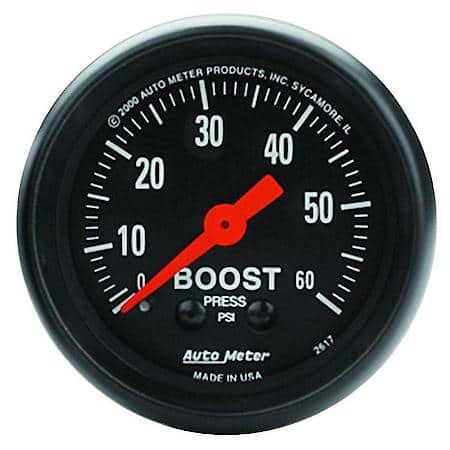 Gauge; Boost; 2 1/16"; 60 PSI; Mechanical; Z-Series