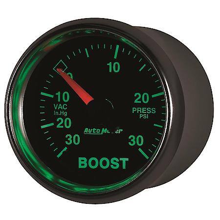 Gauge; Vac/Boost; 2 1/16"; 30Inhg-30 PSI; Digital Stepper Motor; GS