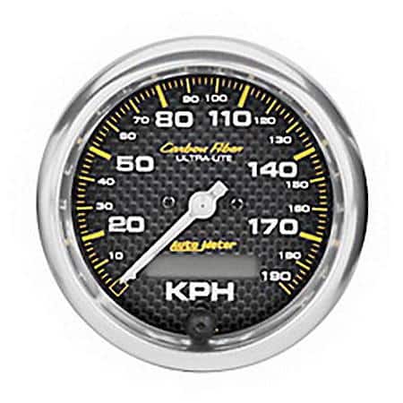 Gauge; Speedometer; 3 3/8"; 190Km/H; Electrical Programmable; Carbon Fiber