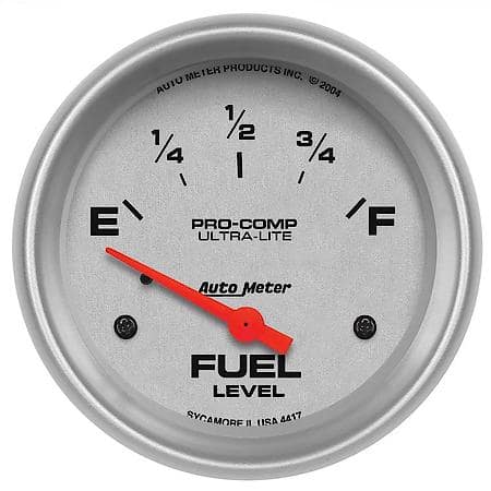 Gauge; Fuel Level; 2 5/8"; 0Oe To 30Of; Electric; Ultra-Lite