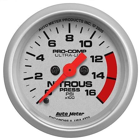 Gauge; Nitrous Pressure; 2 1/16"; 1600 PSI; Digital Stepper Motor; Ultra-Lite