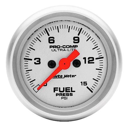 Gauge; Fuel Pressure; 2 1/16"; 15 PSI; Digital Stepper Motor; Ultra-Lite