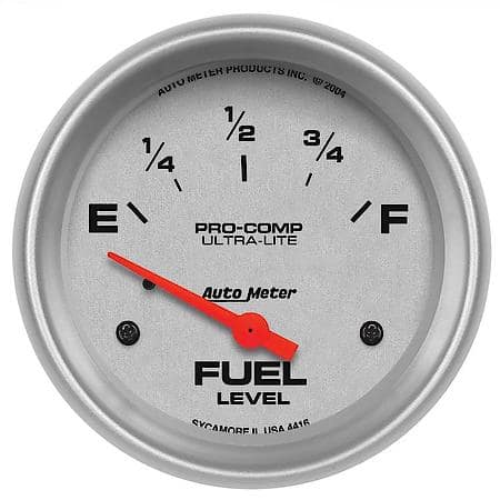 Gauge; Fuel Level; 2 5/8"; 240Oe To 33Of; Electric; Ultra-Lite