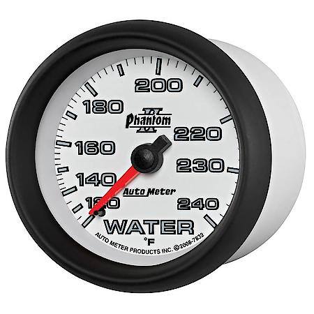 Gauge; Water Temperature; 2 5/8"; 120-240 Deg. F; Mechanical; Phantom II
