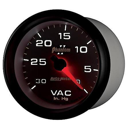 Gauge; Vacuum; 2 5/8"; 30Inhg; Mechanical; Phantom II