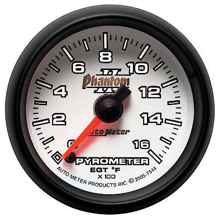 Gauge; Pyrometer (EGT); 2 1/16"; 1600 Deg. F; Digital Stepper Motor; Phantom II