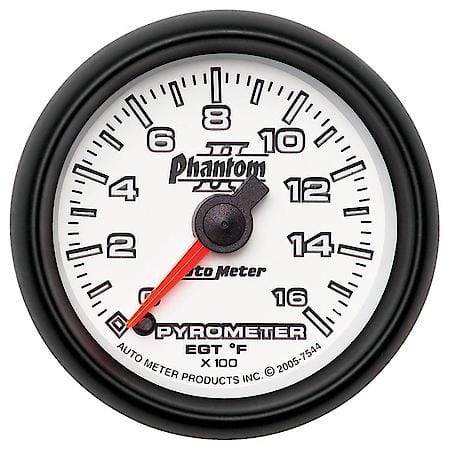 Gauge; Pyrometer (EGT); 2 1/16"; 1600 Deg. F; Digital Stepper Motor; Phantom II