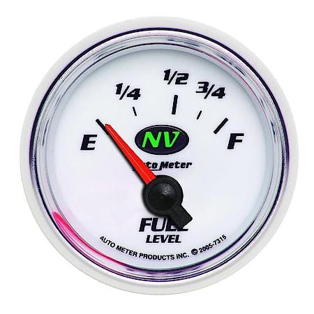 Gauge; Fuel Level; 2 1/16"; 73Oe To 10Of; Electric; NV