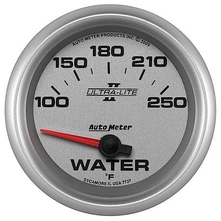 Gauge; Water Temperature; 2 5/8"; 100-250 Deg. F; Electric; Ultra-Lite II