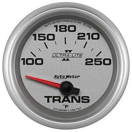 Gauge; Transmission Temperature; 2 5/8"; 100-250 Deg. F; Electric; Ultra-Lite II