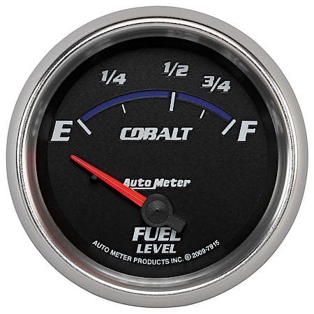 Gauge; Fuel Level; 2 5/8"; 73Oe To 10Of; Electric; Cobalt