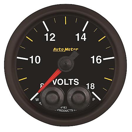 Gauge; Voltmeter; 2 1/16"; 18V; Stepper Motor With Peak/Warn; Nascar Can