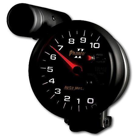 Gauge; Tachometer; 5"; 10K RPM; Pedestal With Ext. Shift-Lite; Phantom II