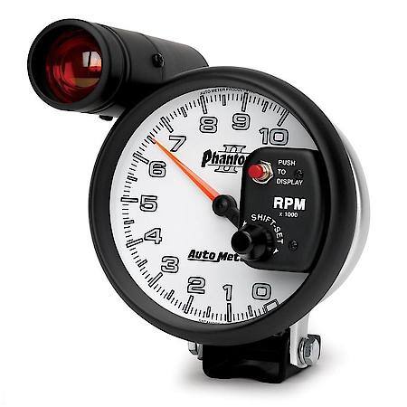 Gauge; Tachometer; 5"; 10K RPM; Pedestal With Ext. Shift-Lite; Phantom II