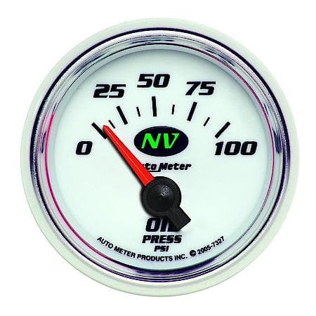 Gauge; Oil Pressure; 2 1/16"; 100 PSI; Electric; NV
