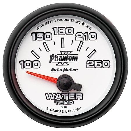 Gauge; Water Temperature; 2 1/16"; 100-250 Deg. F; Electric; Phantom II