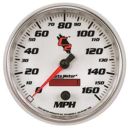 Gauge; Speedometer; 5"; 160MPH; Electrical Programmable; C2