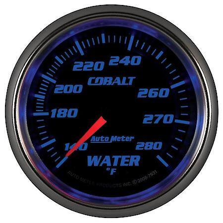 Gauge; Water Temperature; 2 5/8"; 140-280 Deg. F; Mechanical; Cobalt
