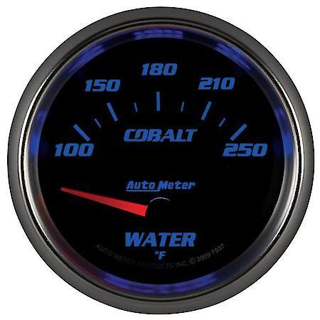 Gauge; Water Temperature; 2 5/8"; 100-250 Deg. F; Electric; Cobalt