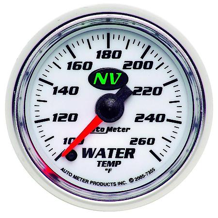 Gauge; Water Temperature; 2 1/16"; 100-260 Deg. F; Digital Stepper Motor; NV