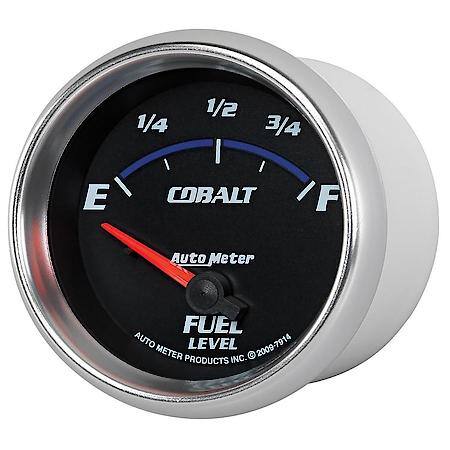 Gauge; Fuel Level; 2 5/8"; 0Oe To 90Of; Electric; Cobalt