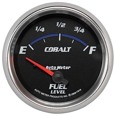 Gauge; Fuel Level; 2 5/8"; 0Oe To 90Of; Electric; Cobalt