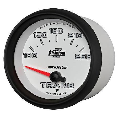Gauge; Transmission Temperature; 2 5/8"; 100-250 Deg. F; Electric; Phantom II
